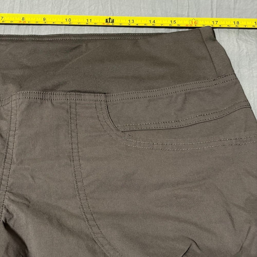 Prana Shorts Womens Large Brown Organic Cotton Stretch Hiking Cargo Outdoor - Picture 5 of 8